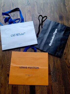 Louis Vuitton And Off White Shopping Bags